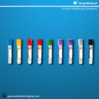 एसजीएस एमएसडीएस स्वीकृति डिस्पोजेबल वैक्यूम रक्त संग्रह ट्यूब 5ml 7ml