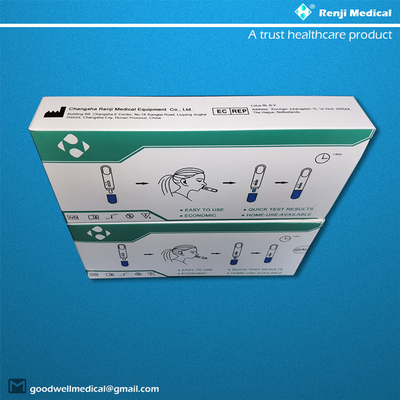 Nasopharyngeal Swab ISO13485 प्रमाणन के साथ घरेलू एजी रैपिड टेस्ट किट