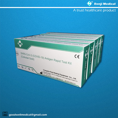 होम रैपिड COVID 19 परीक्षण किट EO बंध्याकरण SGS ISO13485 प्रमाणन