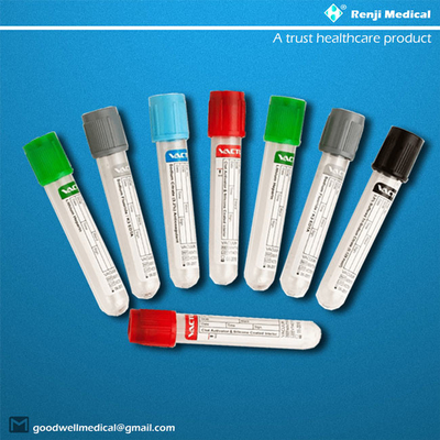 EDTA डिस्पोजेबल वैक्यूम रक्त संग्रह ट्यूब हेमटोलॉजी में प्रयुक्त 5ml 6ml