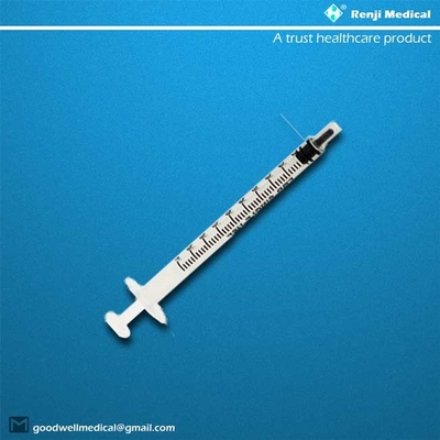 ईओ गैस बाँझ डिस्पोजेबल चिकित्सा उपभोग्य 1ml दवा सिरिंज