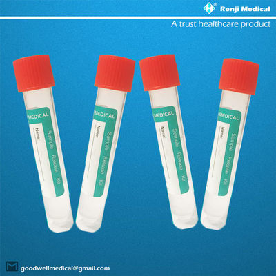 SARS COV-2 नमूना संग्रह ट्यूब, Vtm परीक्षण किट CE अनुमोदित